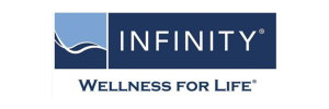 Infinity Wellness logo promoting lifelong wellness solutions